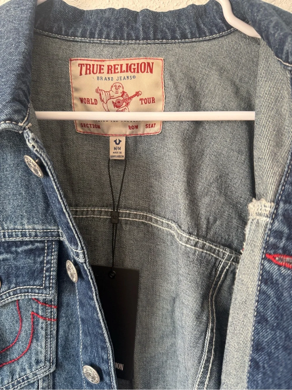 True Religion Print SN Denim Jacket